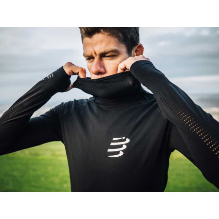 Men's functional sweatshirt - Compressport 3D THERMO ULTRALIGHT RACING HOODIE - 9