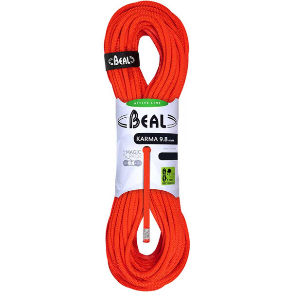 BEAL KARMA 9,8mm 50m Seil, Orange, Größe 50 M