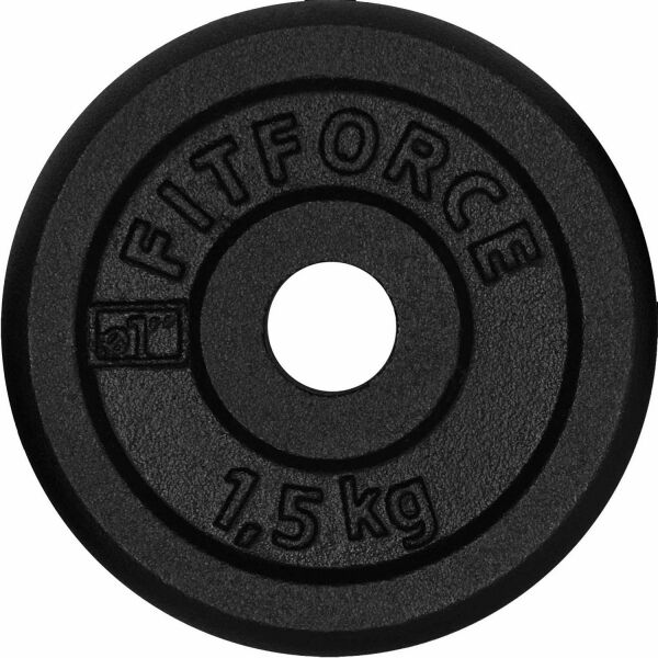 Fitforce PLB 1,5KG 25MM Тежести- кръгли, черно, размер
