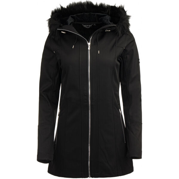 ALPINE PRO BLYTHA Női softshell kabát, fekete, méret M