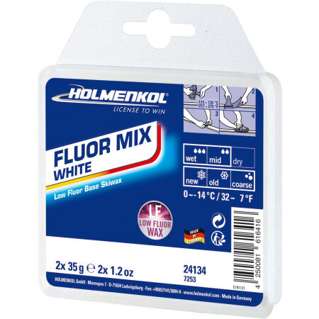 Holmenkol FLUORMIX FEHÉR - Alacsony fluortartalmú paraffin wax