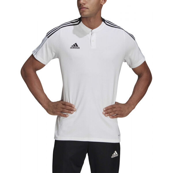 Adidas TIRO21 POLO Мъжка футболна тениска, бяло, Veľkosť XXL