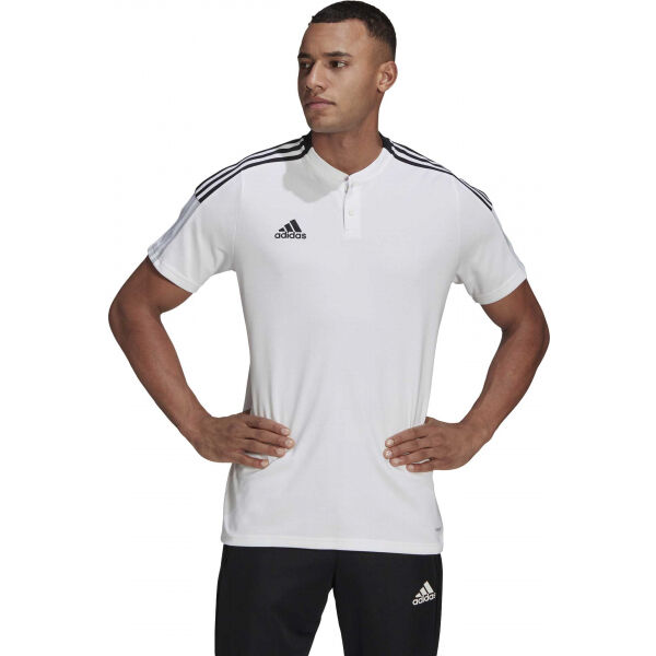 Adidas TIRO21 POLO Мъжка футболна тениска, бяло, Veľkosť M