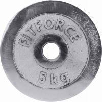 WEIGHT DISC PLATE 5KG CHROME - Weight Disc Plate