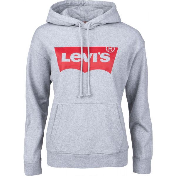 Levi's GRAPHIC STANDARD HOODIE BATWIN Damen Sweatshirt, Grau, Größe S