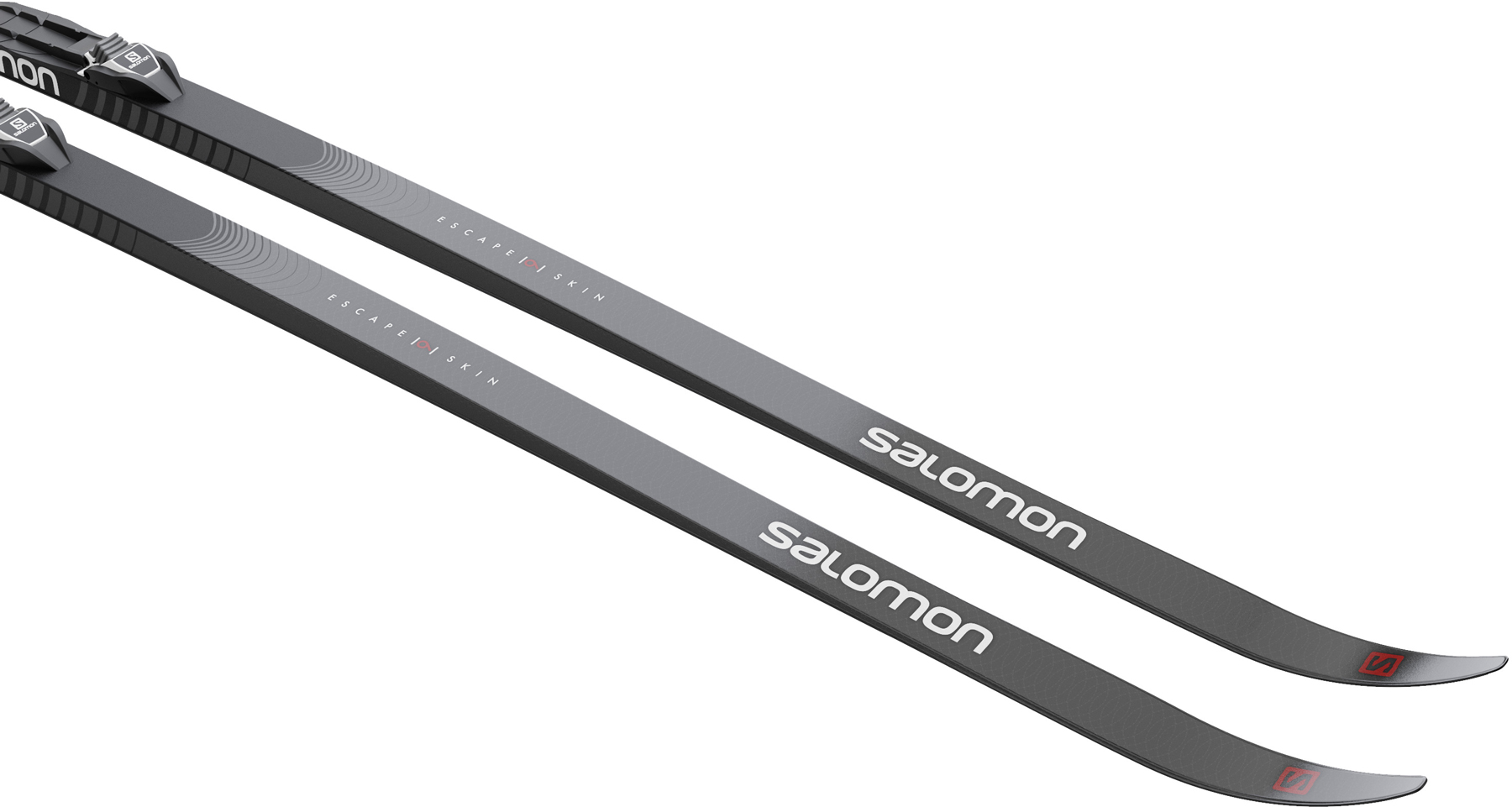 Nordic skis with uphill travel support