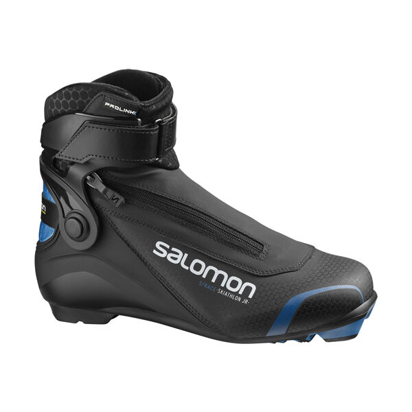 Salomon S/RACE SKIATHLON PROLINK JR Юношески обувки за ски бягане, черно, размер 42