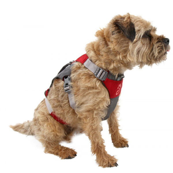 MOUNTAINPAWS DOG HIKING HARNESS Hundegeschirr, Rot, Größe M
