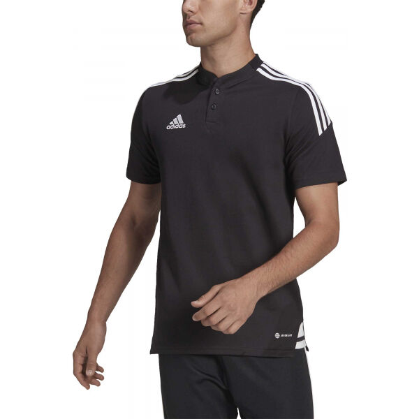 Adidas CON22 POLO Pánske Polo Tričko, čierna, Veľkosť S