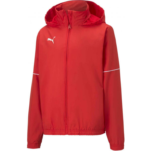 Puma TEAM GOAL RAIN JACKET JR Gyerek sportos kabát, piros, méret 164