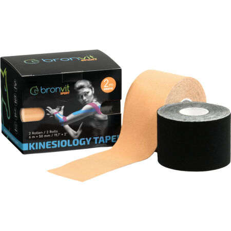 BronVit SPORT KINESIO TAPE SET 5CM X 6 M - Set kinesilogischer Tapes
