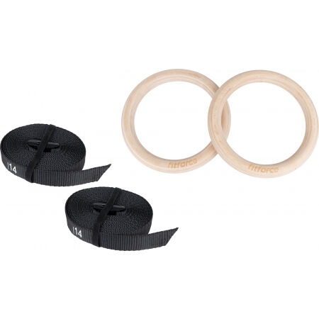 Fitforce GYM RING SET - Wooden rings