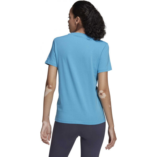 Adidas LIN T Damenshirt, Blau, Größe XS