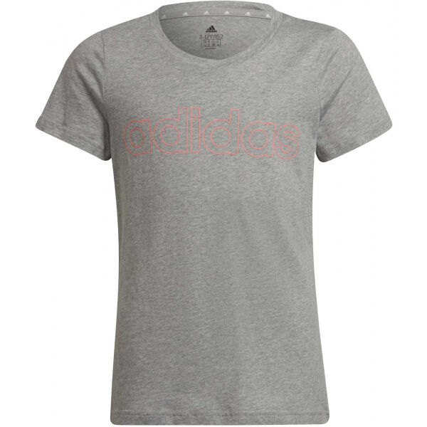 adidas LIN T Lány póló, szürke, méret 128