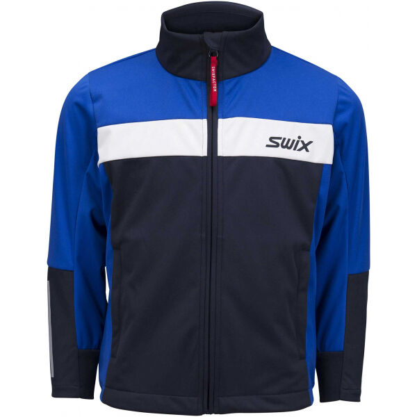 Swix STEADY JNR Gyerek kabát háromrétegű softshellből, fekete, méret 128