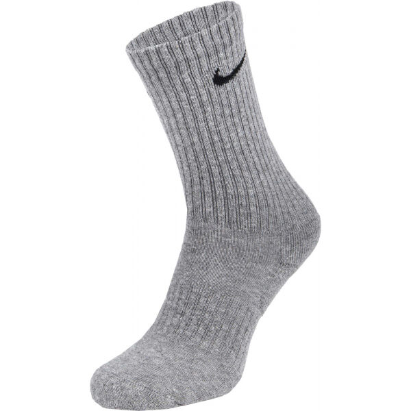 Nike EVERYDAY CUSH CREW 3PR U Ponožky, čierna, Veľkosť S