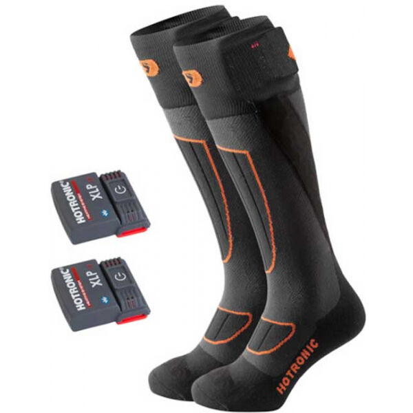 Hotronic XLP 1P + BLUETOUCH SURROUND COMFORT Затоплящи компресиращи чорапи, черно, Veľkosť M