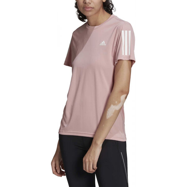 Adidas OWN THE RUN TEE Damen Sportshirt, Rosa, Größe XL