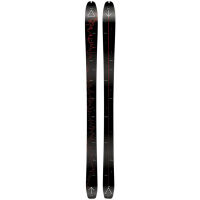 Mountaineering skis with skins