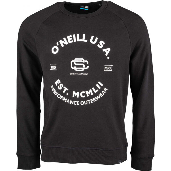 O'Neill AMERICANA CREW SWEATSHIRT Férfi pulóver, fekete, méret L