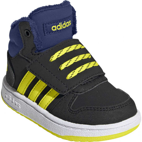 adidas HOOPS MID 2.0 I Magas szárú gyerek cipő, fekete, méret 21