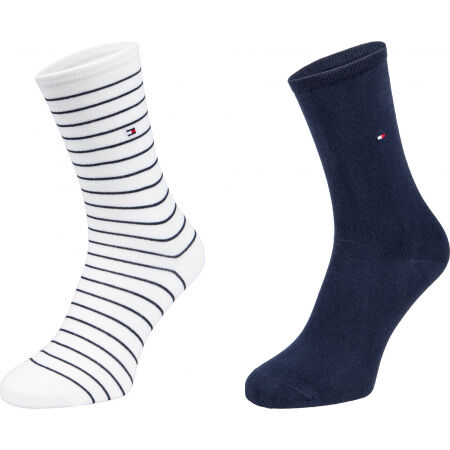Tommy Hilfiger WOMEN SOCK 2P SMALL STRIPE - Dámske ponožky