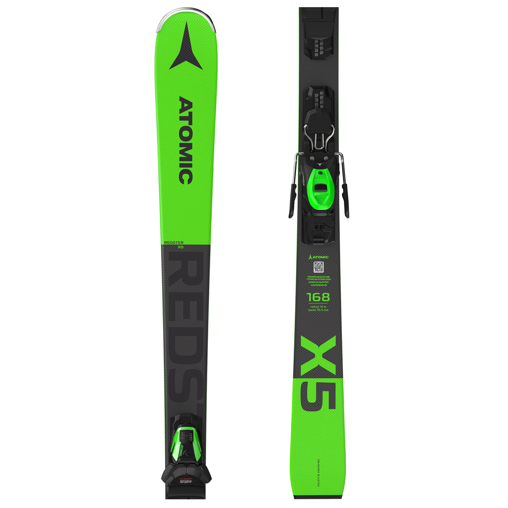 Unisex cross-country skis with binding