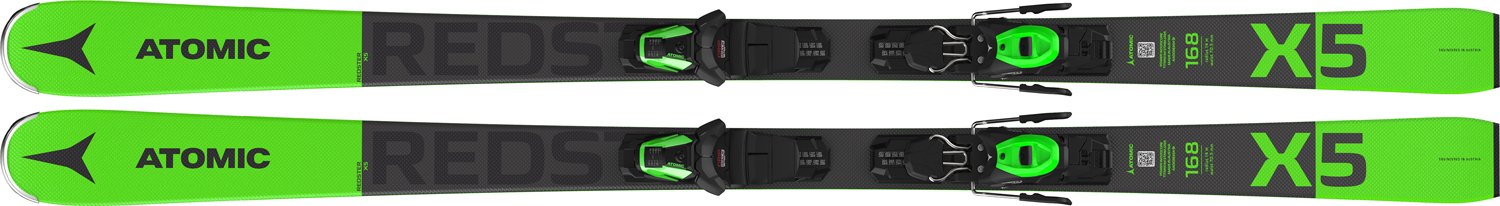 Unisex cross-country skis with binding