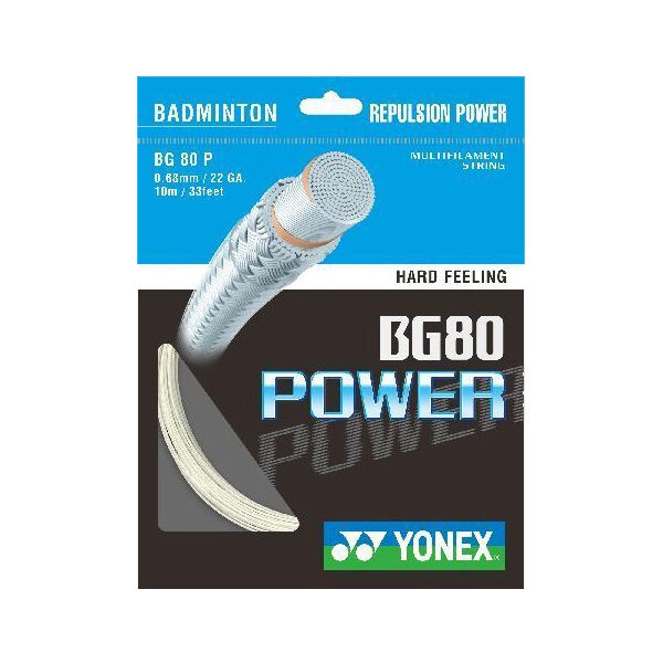 Yonex BG 80 POWER Tollasütő húr, fehér, méret os