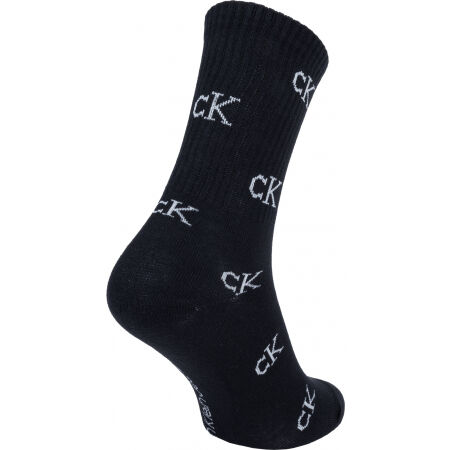 Női zokni - Calvin Klein 2PK ALLOVER MONOGRAM CASUAL CREW EDEN - 3
