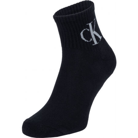 Men's socks - Calvin Klein 2PK MONOGRAM CAMO CUSHION QUARTER JASON - 2