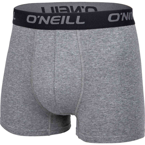 O'Neill BOXER UNI 2PACK Herren Unterhosen Im Boxerstil, Grau, Größe XL