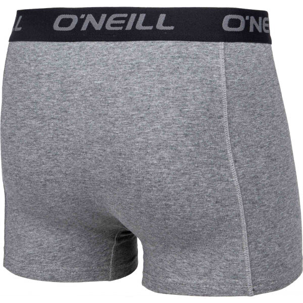 O'Neill BOXER UNI 2PACK Herren Unterhosen Im Boxerstil, Grau, Größe XL
