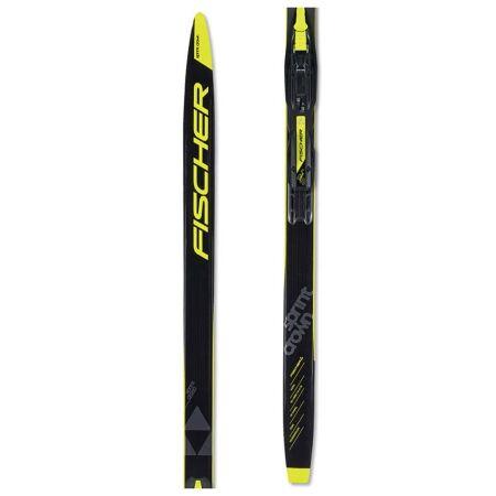 Fischer SPRINT CROWN + TOUR JR - Children’s classic style Nordic skis with uphill travel support