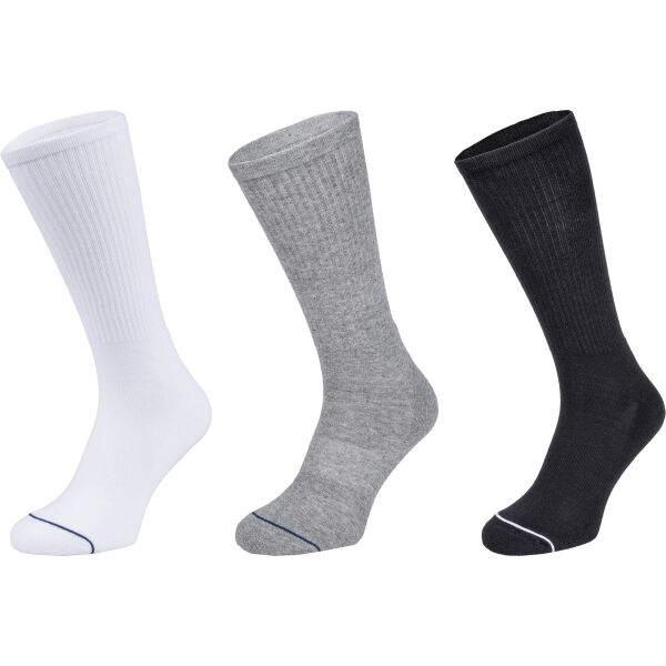 Calvin Klein 3PK CREW ATHLEISURE GAVIN Мъжки чорапи, черно, veľkosť UNI