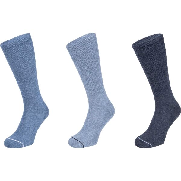 Calvin Klein 3PK CREW ATHLEISURE GAVIN Мъжки чорапи, синьо, veľkosť UNI