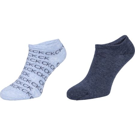 Dámské ponožky - Calvin Klein WOMEN LINER 2P REPEAT LOGO CALLIE - 1