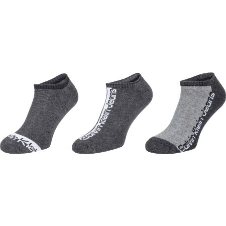 Pánske ponožky - Calvin Klein 3PK NO SHOW CK JEANS ATHLEISURE JASPER - 1