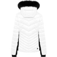 Women's ski feather jacket with real fur