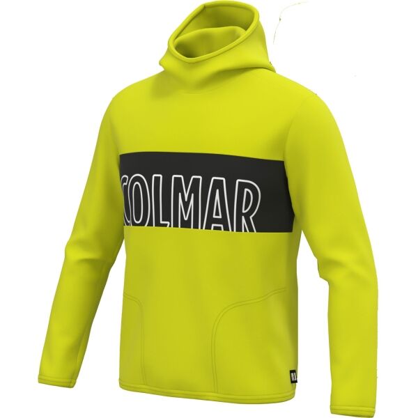 Colmar MENS SWEATSHIRT Férfi kapucnis pulóver, fényvisszaverő neon, méret XL