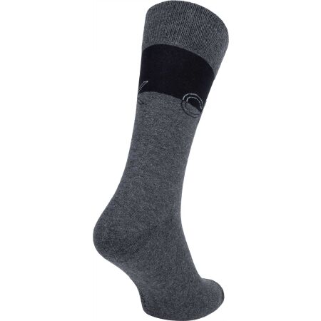 Men's socks - Calvin Klein 3PK MULTI LOGO DRESS CREW GIFTBOX DARWIN - 3