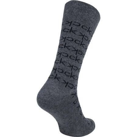 Men's socks - Calvin Klein 3PK MULTI LOGO DRESS CREW GIFTBOX DARWIN - 5