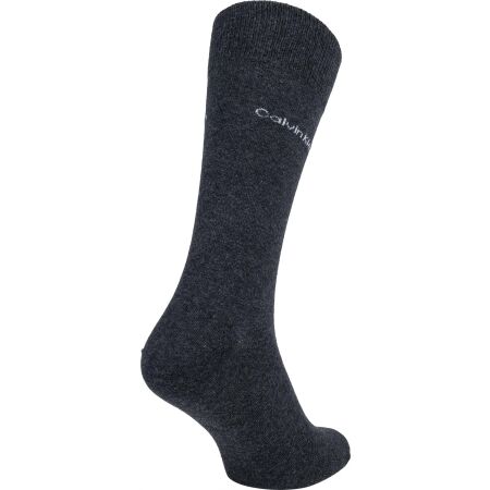 Men's socks - Calvin Klein 3PK MULTI LOGO DRESS CREW GIFTBOX DARWIN - 7
