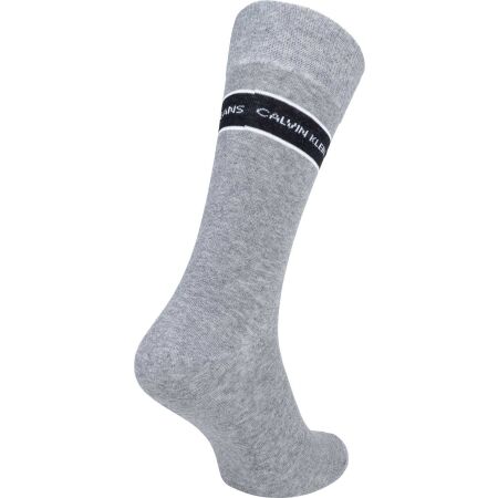 Set of men's socks - Calvin Klein CREW 4P JEANS LOGO GIFTBOX WADE - 3