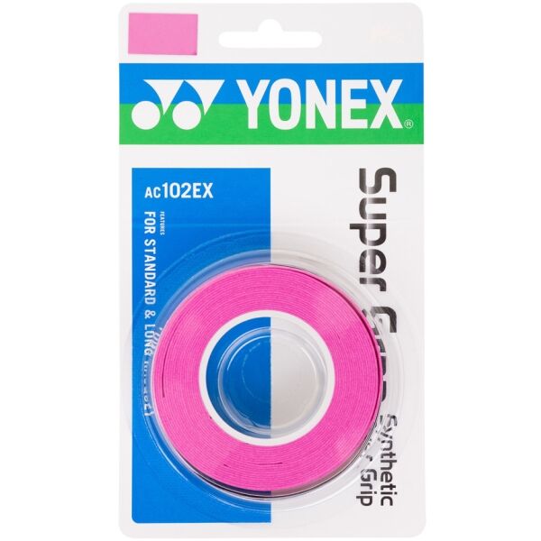 Yonex SUPER GRAP Schlägertape, Rosa, Größe Os