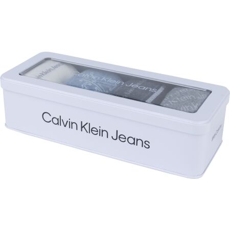 Dámske ponožky - Calvin Klein WOMENS 4PK MULTI LOGO DRESS CREW GIFTBOX EVE - 10