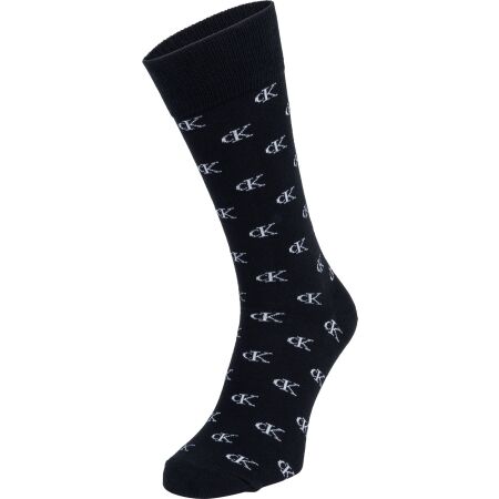 Set of men's socks - Calvin Klein CREW 4P JEANS LOGO GIFTBOX WADE - 8