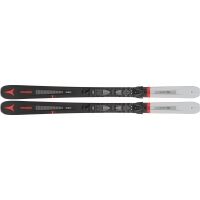 Unisex downhill skis with binding