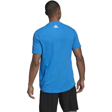 Koszulka sportowa męska - adidas D2M LOGO TEE - 6