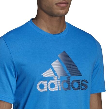 Koszulka sportowa męska - adidas D2M LOGO TEE - 8